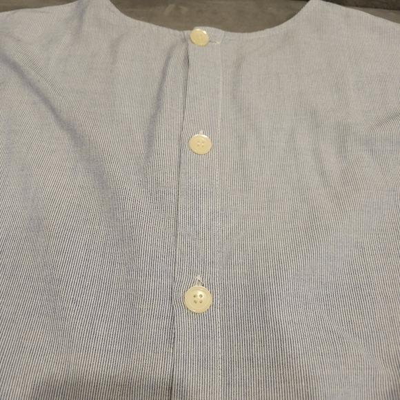 Madewell Button Back Front Tie Striped Shirt Blouse Size XXS - Picture 4 of 9